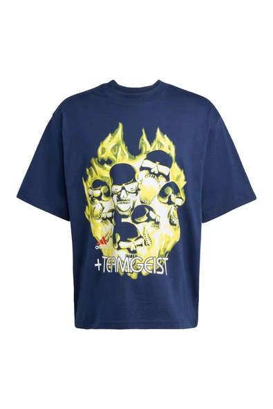 adidas  Erkek Mavi  T-shirt ILLUSTRATED TEE KG2673 ürün görseli 1