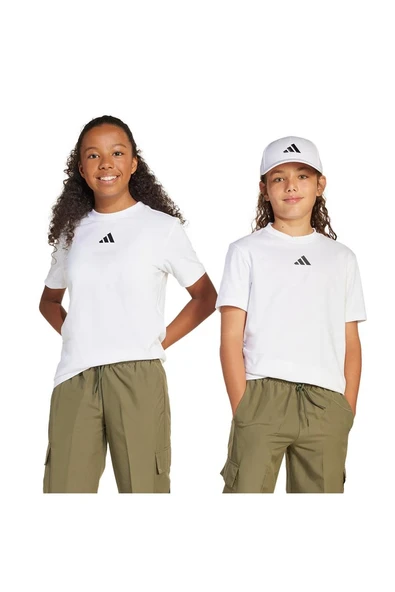 adidas  Çocuk  Beyaz  T-shirt J SL TEE 160 JC9774 - Resim 8