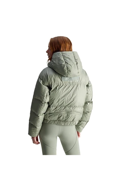 adidas  Kadın Yeşil  Mont aSMC SHORT PUF JX4339 - Resim 3