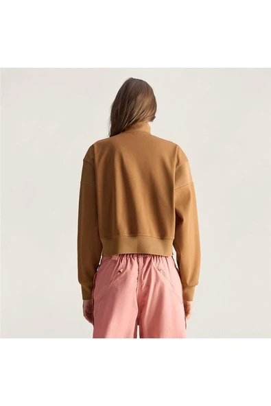 adidas  Kadın Kahverengi  Ceket aSMC KNITTED TT JX6782 - Resim 5