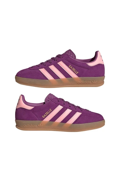 adidas Çocuk  Mor  Sneaker GAZELLE INDOOR J JP8766 - Resim 10