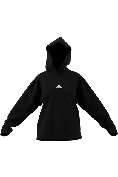adidas Kadın  Siyah  Sweatshirt W ALL SZN HL HD JX4346 - Resim 7