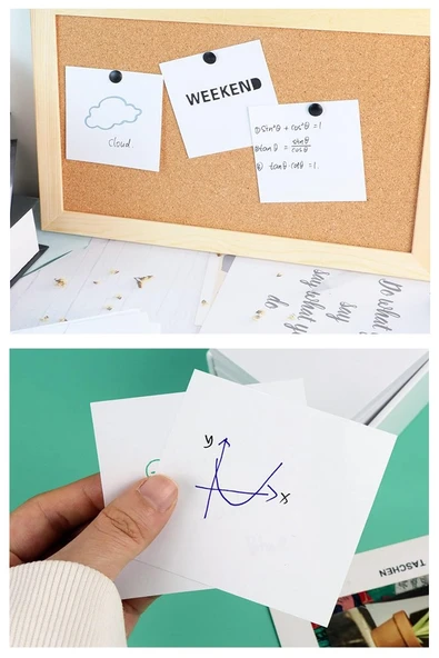 Masaüstü Küp Blok Not Kağıdı 2 Paket 8x8 cm Beyaz Küp Not Kağıdı Kare Kağıt Beyaz Boş Kağıt 400 Yaprak Hatırlatma Ofis - Resim 4