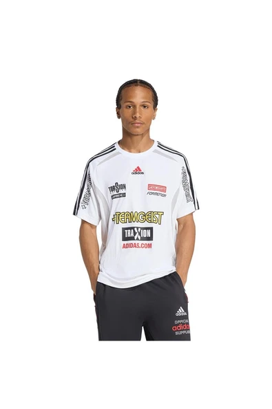 adidas  Erkek Beyaz  T-shirt SS JERSEY KG2670 - Resim 2