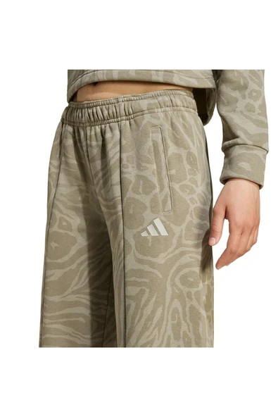 adidas  Çocuk Yeşil  Eşofman Altı JG FI WIDE PT JW7545 - Resim 5