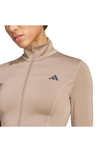 adidas  Kadın  Kahverengi  Ceket WE ZP THRU JKT JW2815 - Resim 5