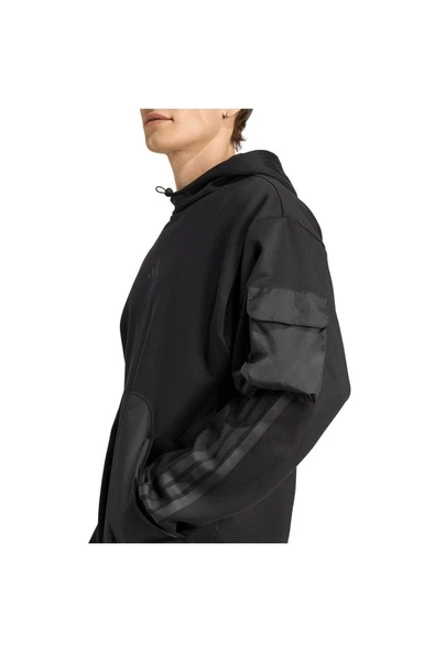 adidas Erkek  Siyah  Sweatshirt M CT UTILITY HD JM1484 - Resim 5