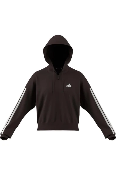 adidas Kadın  Kahverengi  Ceket W 3S FT FZ HD JY3137 - Resim 7