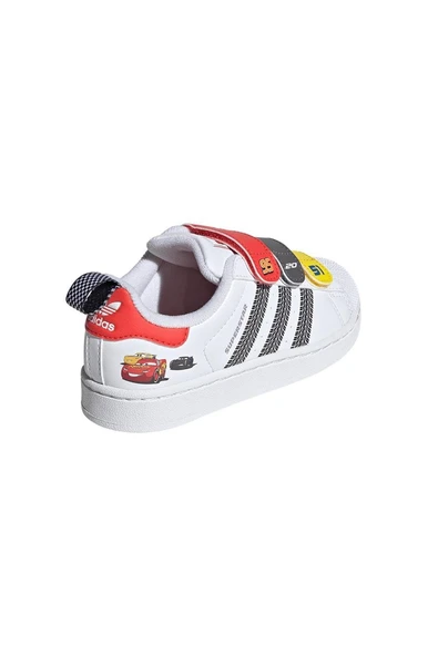 adidas  Çocuk Beyaz  Sneaker SUPERSTAR II CF C JQ1337 - Resim 7