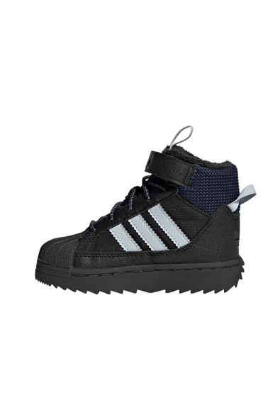 adidas Bebek  Siyah  Bot SUPERSTAR WINTER TREK I JQ0342 - Resim 5