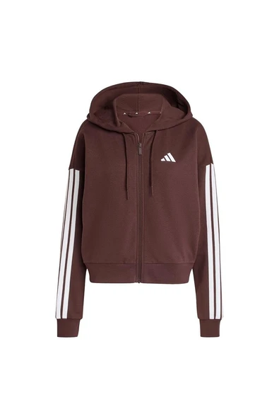 adidas Kadın  Kahverengi  Ceket W 3S FT FZ HD JY3137 ürün görseli 1