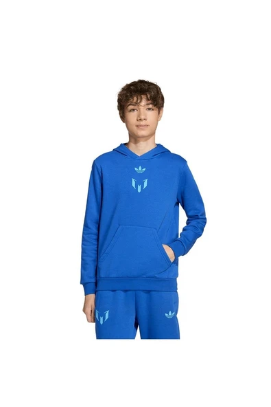 adidas Çocuk  Mavi  Sweatshirt MESSI HOODIE Y JY9542 - Resim 2