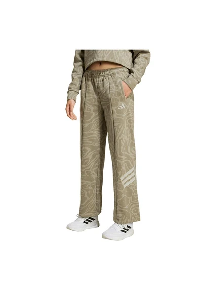 adidas  Çocuk Yeşil  Eşofman Altı JG FI WIDE PT JW7545 - Resim 2