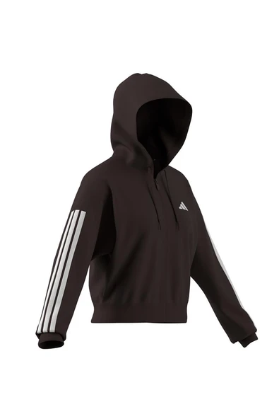 adidas Kadın  Kahverengi  Ceket W 3S FT FZ HD JY3137 - Resim 9