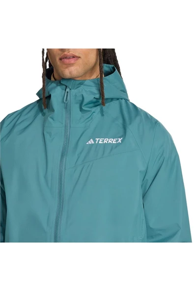 adidas Erkek  Yeşil  Ceket MULTI 2L RAIN J JL9774 - Resim 7