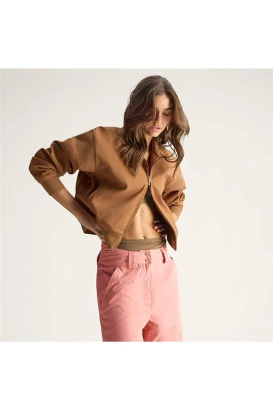 adidas  Kadın Kahverengi  Ceket aSMC KNITTED TT JX6782 - Resim 8