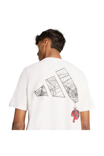 adidas Erkek  Beyaz  T-shirt M T-S JL8056 - Resim 6