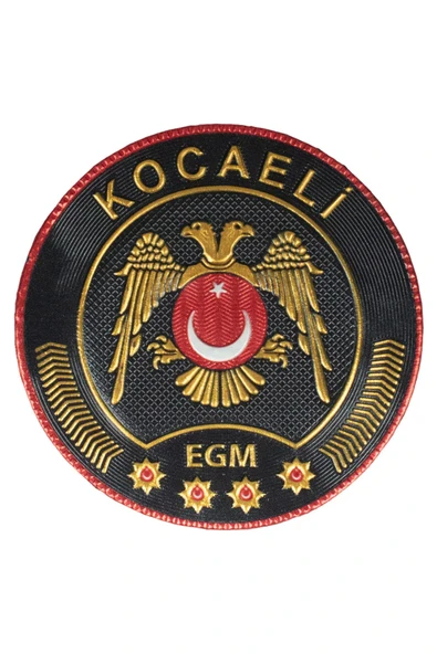 KOCAELİ Çevik Kuvvet Polis Arması 3D Plastik TPU, Yeni Tip, Cırtlı, Standart Ölçü, ürün görseli