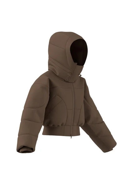 adidas Kadın  Kahverengi  Mont aSMC CROP PUF JM3652 - Resim 4