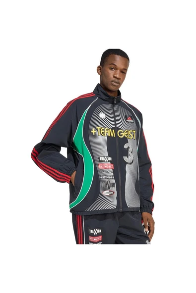 adidas Erkek  Siyah  Ceket GFX TRACK TOP KG5078 - Resim 5