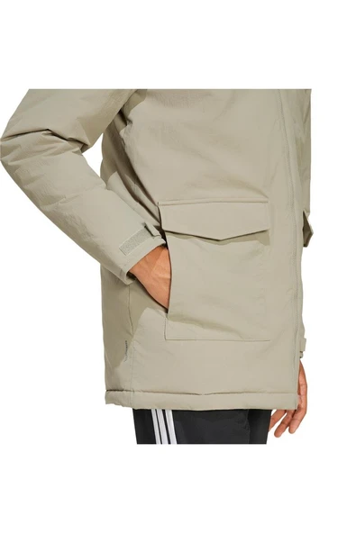 adidas Erkek  Yeşil  Mont PAVERIC FUR PAR JX7747 - Resim 6