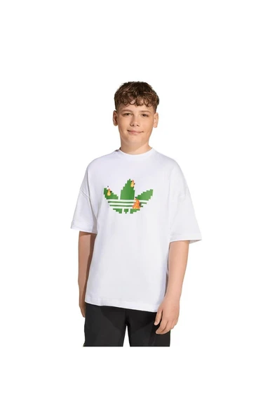adidas Çocuk  Beyaz  T-shirt TEE JW5326 - Resim 2