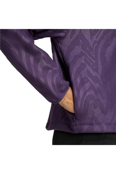 adidas  Kadın Mor  Ceket AOP POLARFLEECE JX7402 - Resim 6