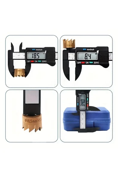 NACTUMU 150 mm Dijital Kumpas, Elektronik ve Fiber Karbon Kaplı Plastik Yapı - Resim 5