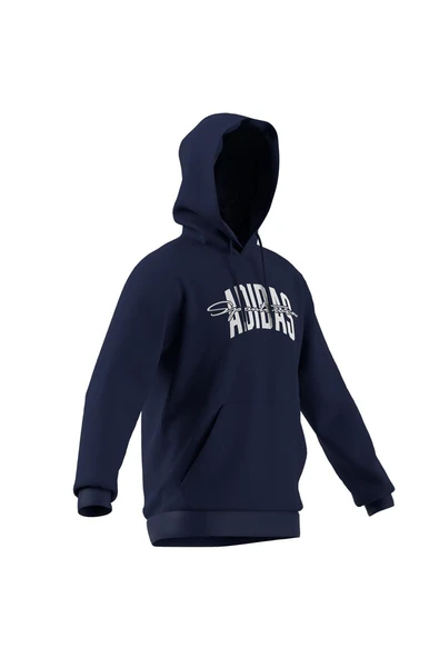 adidas  Erkek  Mavi  Sweatshirt M COLLEGIATE HD JM6428 - Resim 9