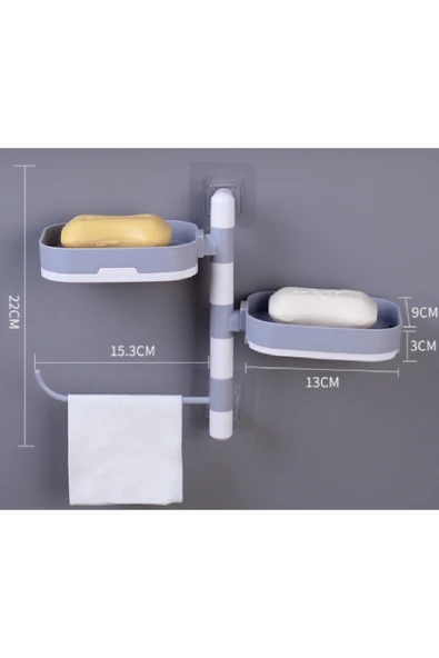 NACTUMU Fonksiyonel Çoklu Sabun Tutucu, Banyo İçin Pratik Sabunluk - 2