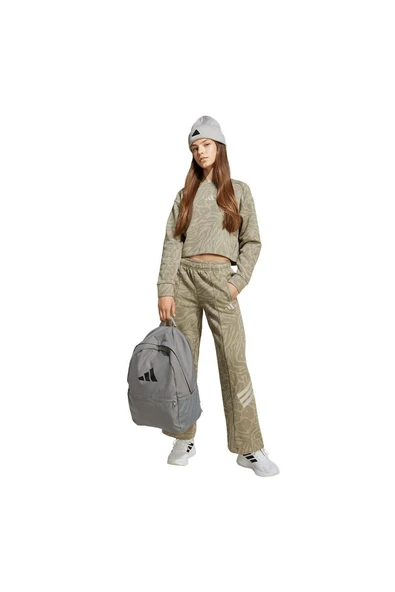 adidas  Çocuk Yeşil  Eşofman Altı JG FI WIDE PT JW7545 - Resim 4