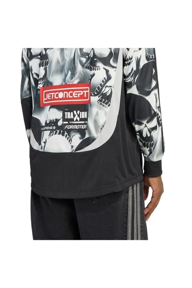 adidas  Erkek Siyah  Sweatshirt AOP LS JERSEY KG2680 - Resim 6