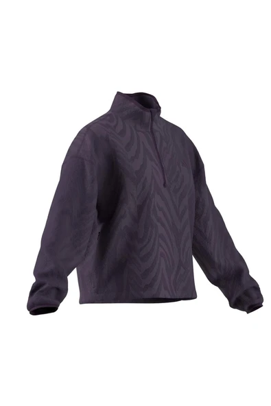 adidas  Kadın Mor  Ceket AOP POLARFLEECE JX7402 - Resim 8