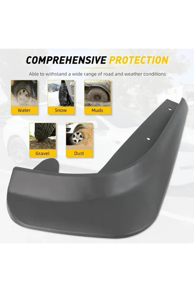 NACTUMU 2 Adet Çamur Önleyici Paçalık, Ön ve Arka Uyumlu 32 x 19 cm - 2