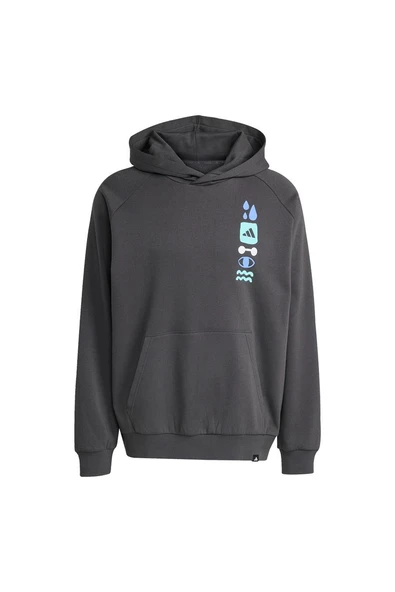 adidas Erkek  Gri  Sweatshirt GFX HOODIE JX1811 ürün görseli 1