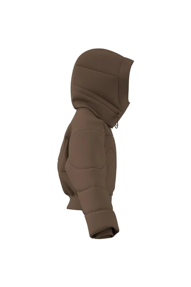 adidas Kadın  Kahverengi  Mont aSMC CROP PUF JM3652 - Resim 5