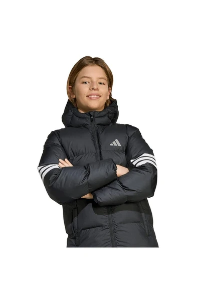 adidas  Çocuk Siyah  Mont J FI 3S PARKA JW2478 - Resim 5