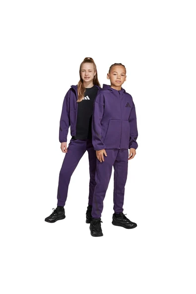 adidas Çocuk  Mor  Eşofman Altı J Z.N.E. PT JW2429 - Resim 8