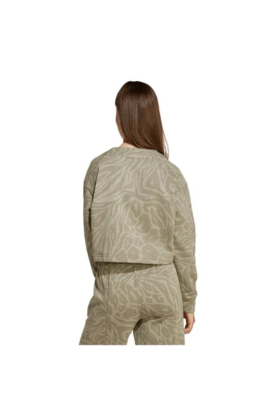 adidas  Çocuk Yeşil  Sweatshirt JG FI AOP TOP JW7543 - Resim 3