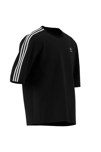 adidas Erkek  Siyah  T-shirt Oversize tee IZ1832 - Resim 11