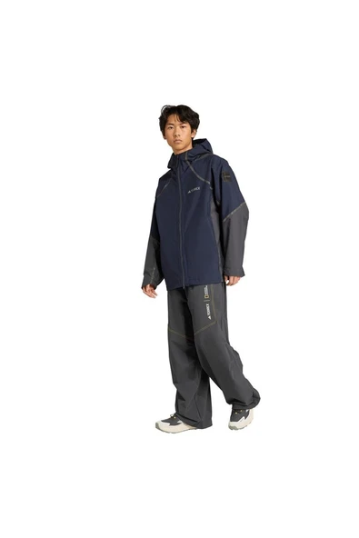 adidas Erkek  Mavi  Ceket NG CP HD JKT KC2343 - Resim 5