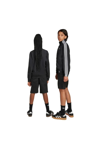 adidas Çocuk  Siyah  Şort TWILL SHORTS JX3887 - Resim 7