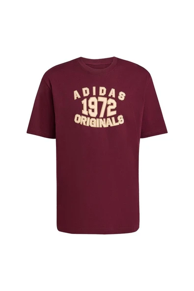 adidas  Erkek Bordo  T-shirt GRAPHIC LO SS T JX8175 ürün görseli 1