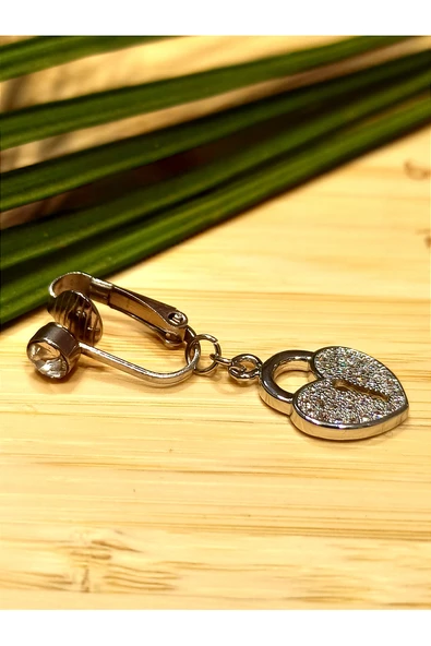 Monalisa Home Gümüş Renk Taşlı (Delik olmayan Göbek İçin) Göbek Pirsıng ürün görseli 1