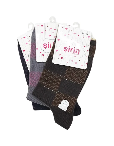 Şirin Soket Desenli Lycralı 7150 3 Adet ürün görseli