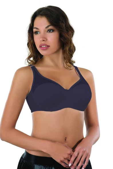 LACİVERT  MI Emay 167B Pedli Tül Toparlayıcı Sütyen