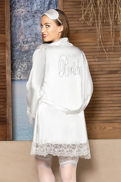 10 PARÇA GELİN SETİ EKRU (MGP312245) - Resim 2