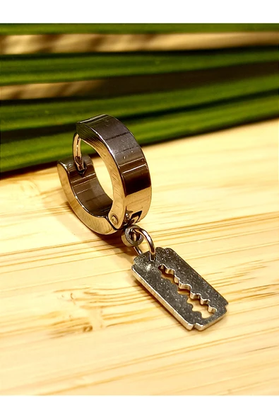 Monalisa Home Çelik Gümüş Renk Figürlü Unisex Küpe ürün görseli 1