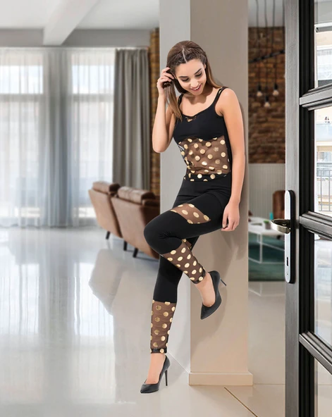 Derya Kurşun Askılı Kadın Tayt Takım 1501 ürün görseli