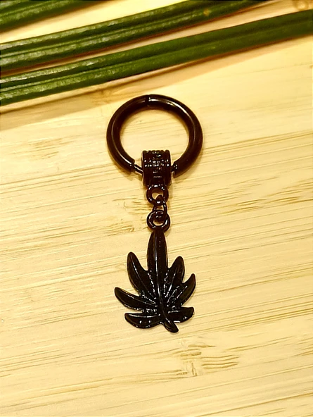 Monalisa Home Çelik Siyah Figürlü Unisex Küpe ürün görseli 1